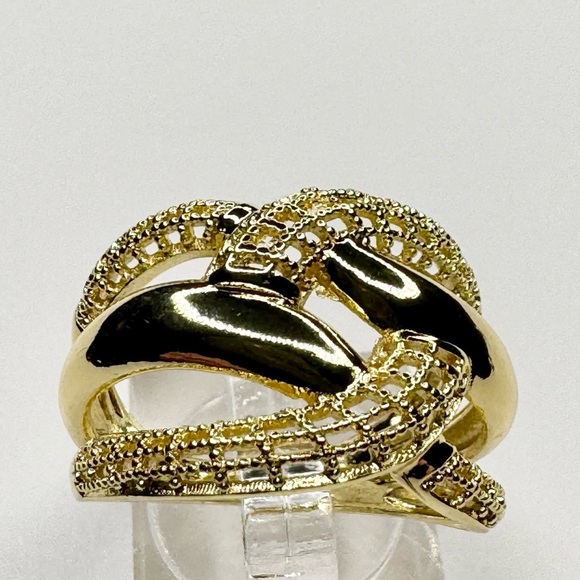 Gold Multi Weave Ring - Picture 6 of 8
